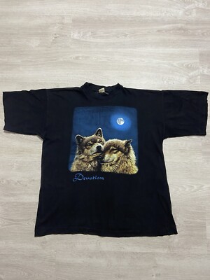 Vintage 90 s Wolf Devotion size L-XL