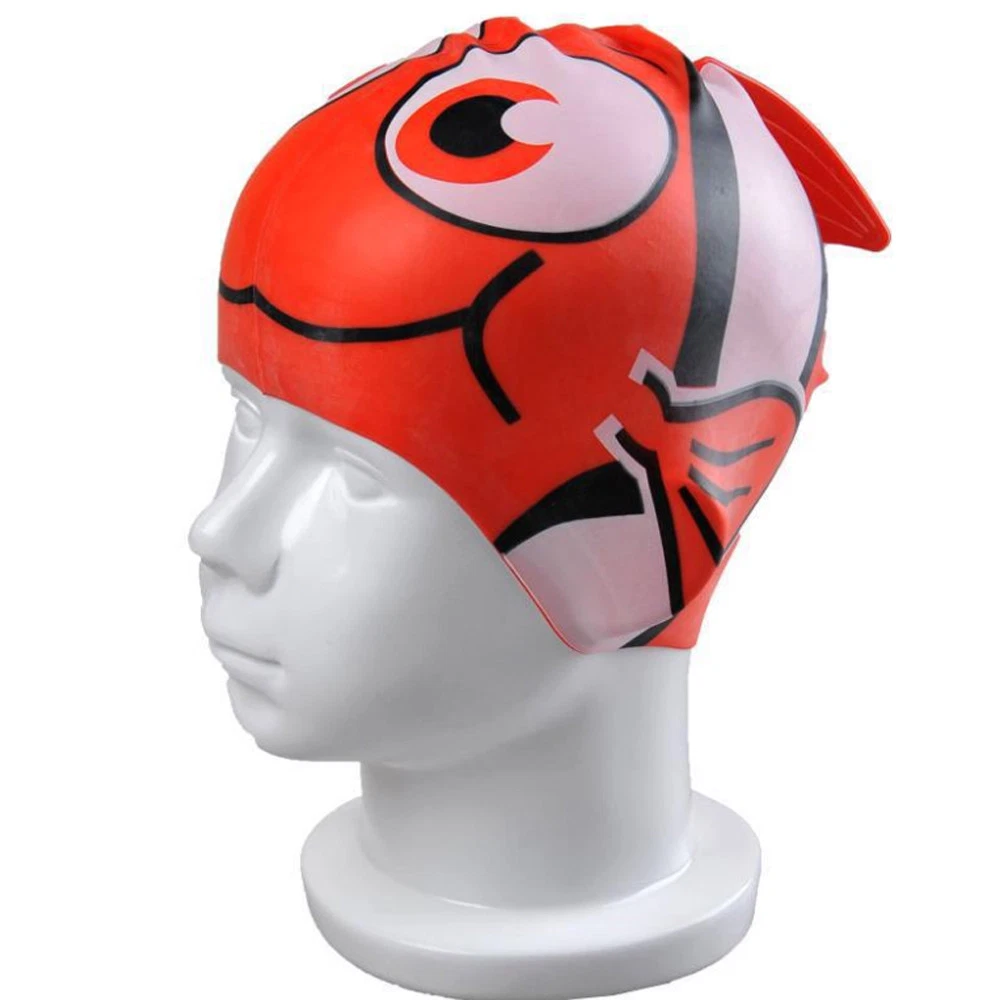Kids Swim Cap Cute Cartoon Graphic Swimming Cap Bathing Cap