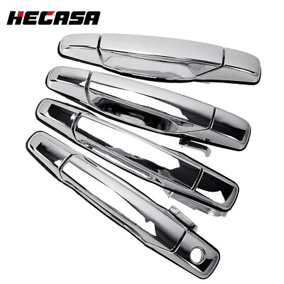 For Chevy Tahoe Yukon 4-Piece Chrome Door Handle Set For 2007-2013