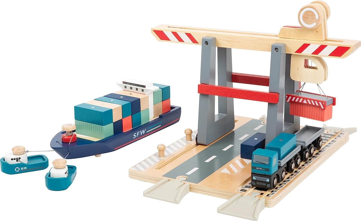 TERMINAL PER CONTAINER CON ACCESSORI - Gru Per Container Con Rulli e Carrucola