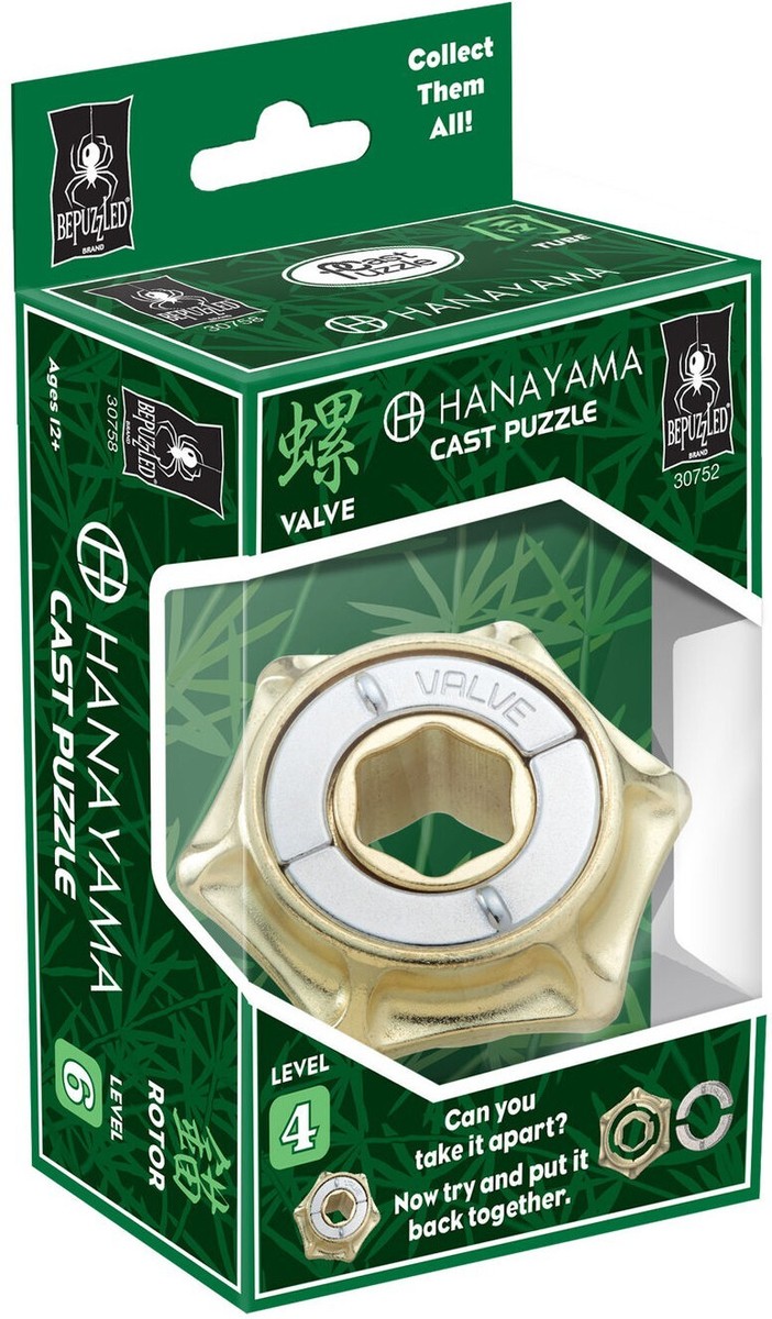 Hanayama Valve Cast Metal Puzzle [Level 4] | eBay