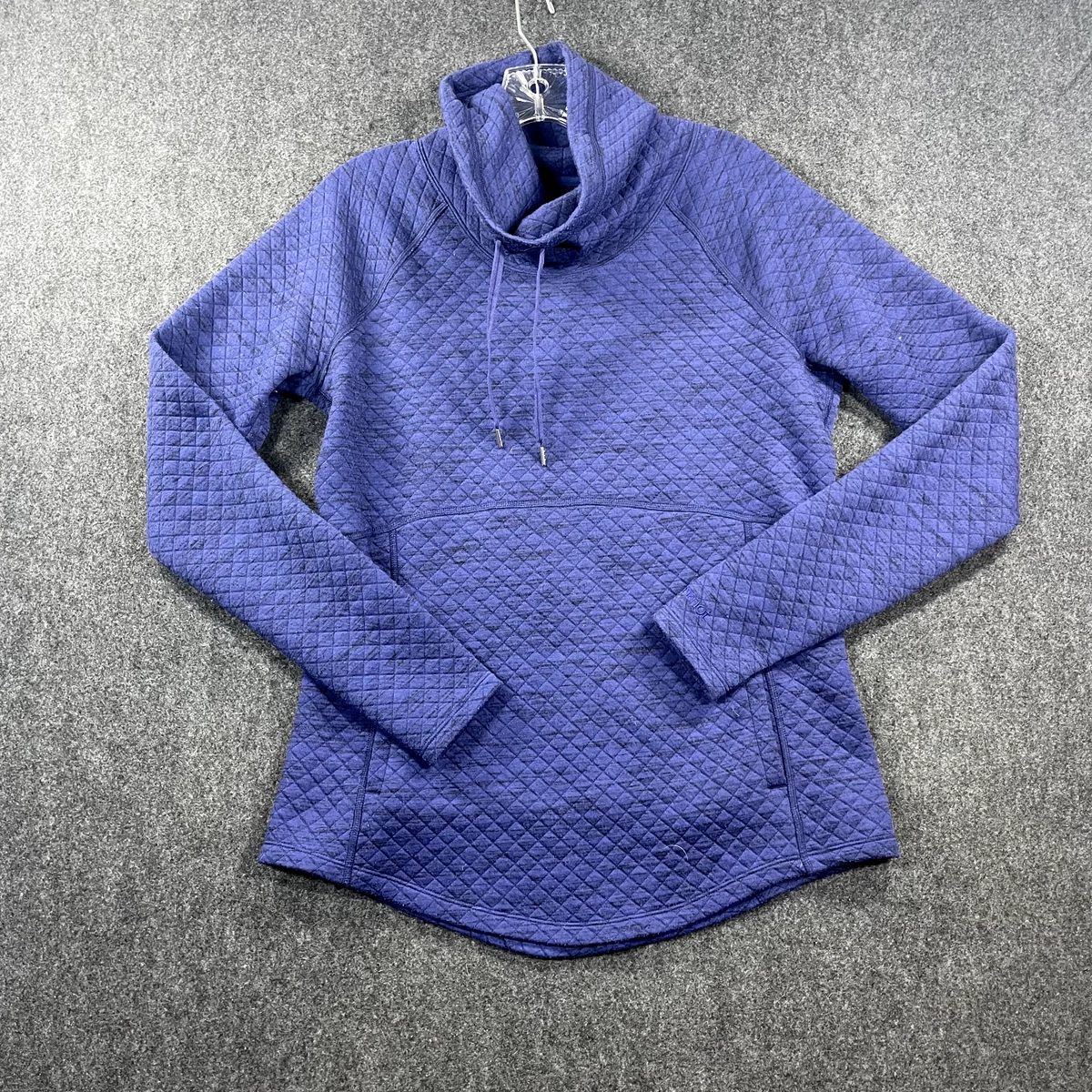 Marmot Sweatshirt Women s Medium Purple Cowl Neck Annie Quilted Pullover