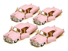 BOX OF 12 1953 CADILLAC SERIES 62 HARDTOP, PINK - 5339PK - 1/43 SCALE MODEL CARS