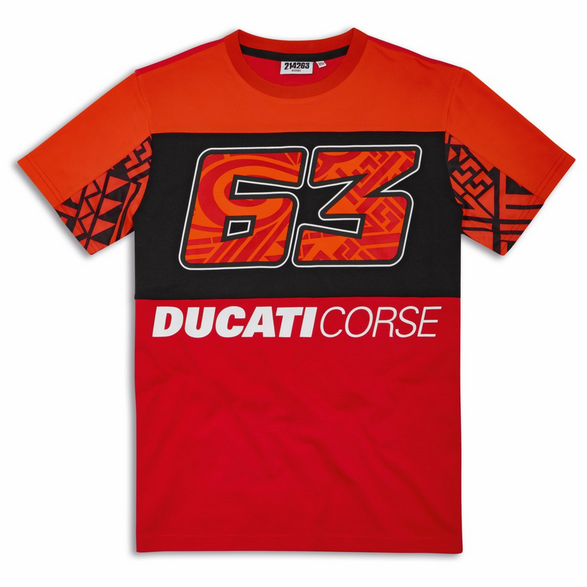 Ducati Corse Pecco Bagnaia Dual T-Shirt #63 Moto GP Limited