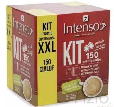 INTENSE COFFEE STRONG BLEND PACKS 150 PODS + CO KIT