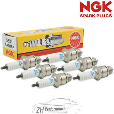 6x NGK 5539 BR8HSA Zündkerze für Sangyang SYM Rivero Kymco Malaguti Daelim