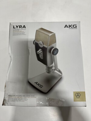 AKG Lyra Microphone 192 kHz for Podcast Studio Music Video - C44USB