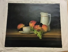 Still Life with Pitcher by Upsilver; Original Oil