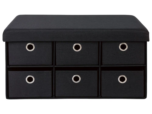 LIVARNO home Sitztruhe faltbar, mit 6 Fächern (anthrazit) - B-Ware neuwertig