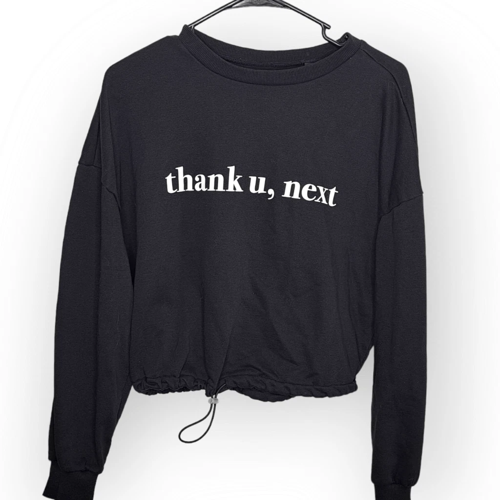 Ariana Grande x H M Thank U Next Sweetener World Tour Cropped Sweatshirt size Sm