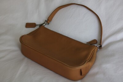 Vintage Coach Hampton Demi Shoulder Bag Camel Leather 7785 | eBay