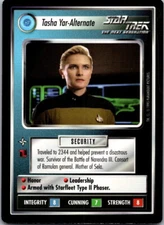 Star Trek CCG AU Alternate Universe Tasha Yar - Alternate