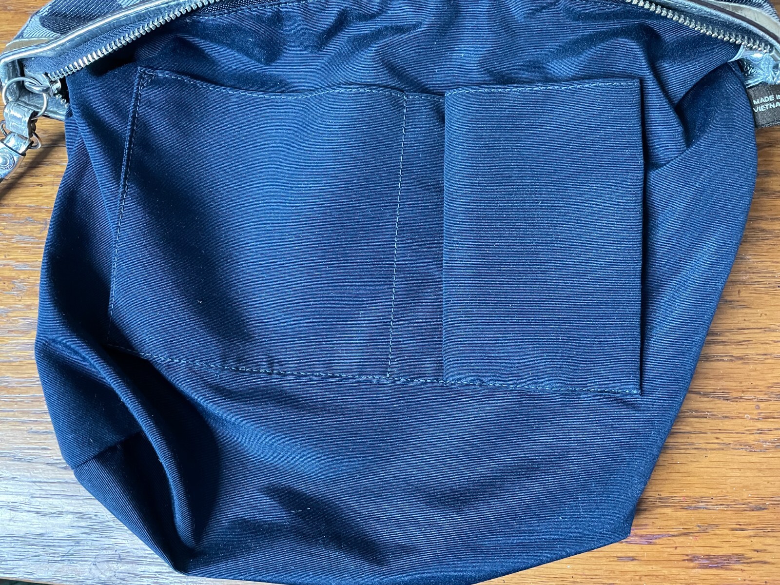 COACH DENIM SIGNATURE STRIPE TOTE 17433 BAG HANDBAG SHOULDER PURSE