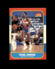 1986-87 Fleer #52 Frank Johnson MINT RC Rookie Bullets break 1
