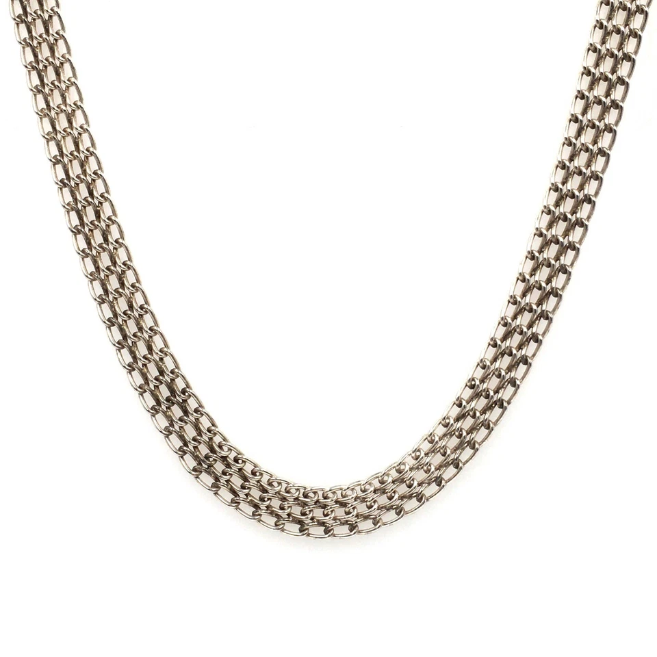 Catena in argento 47 cm 835 catena in argento massiccio 8,7 mm collana gioiel... - Immagine 4 di 4