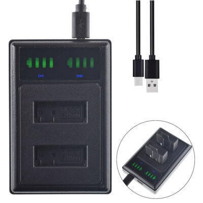 USB Dual PG1050 1050 battery charger For SJCAM SJ4000 SJ5000X EKEN H9 H9R H8R H8