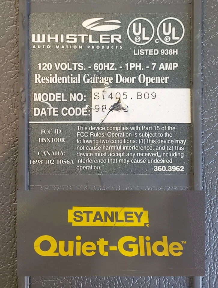 Condensador motor puerta garaje Stanley 360 3209D 88181 ST405 B09. Foto 4 de 4