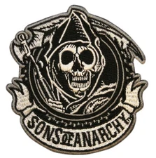 Sons Of Anarchy Circle Logo Patch - Crime drama, Kurt Sutter, Jax, Liz, Samcro