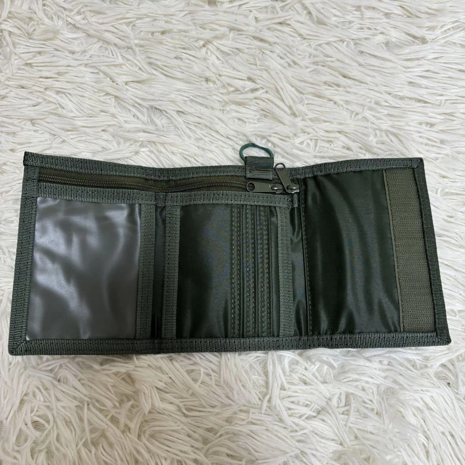 Yoshida PORTER Cápsula Tri Plegable Cartera Caqui Verde 555-06439 NUEVO Hecho en Japón Foto 4 de 4