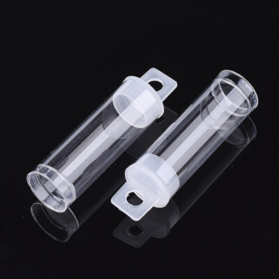 10 Stück 10 ml Kunststoff Probe Flaschen Fläschchen Aufbewahrung Etui Perlen Behälter 68x19mm