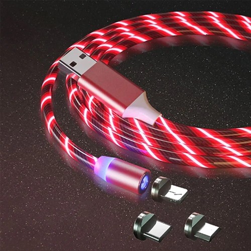 3 Cables 3.3ft/m Magnetic Charging Cable Come s with 3 tips for iPhone, Android - Picture 3 of 9