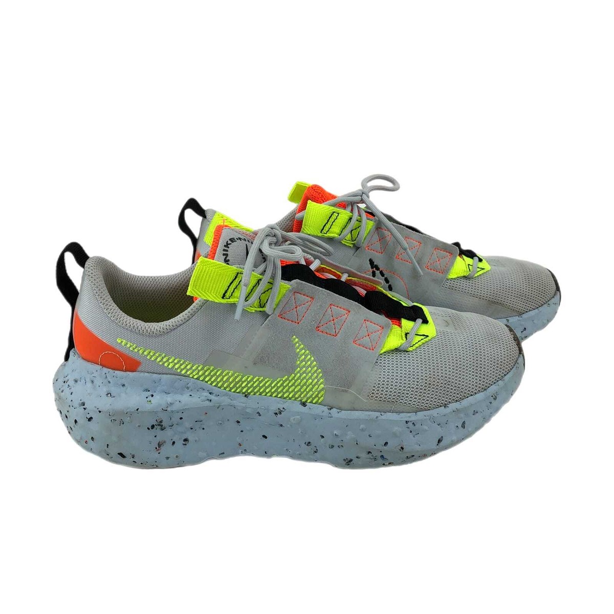 Nike Gray and Yellow Crater Impact Athletic Shoes | Men display picture 3
