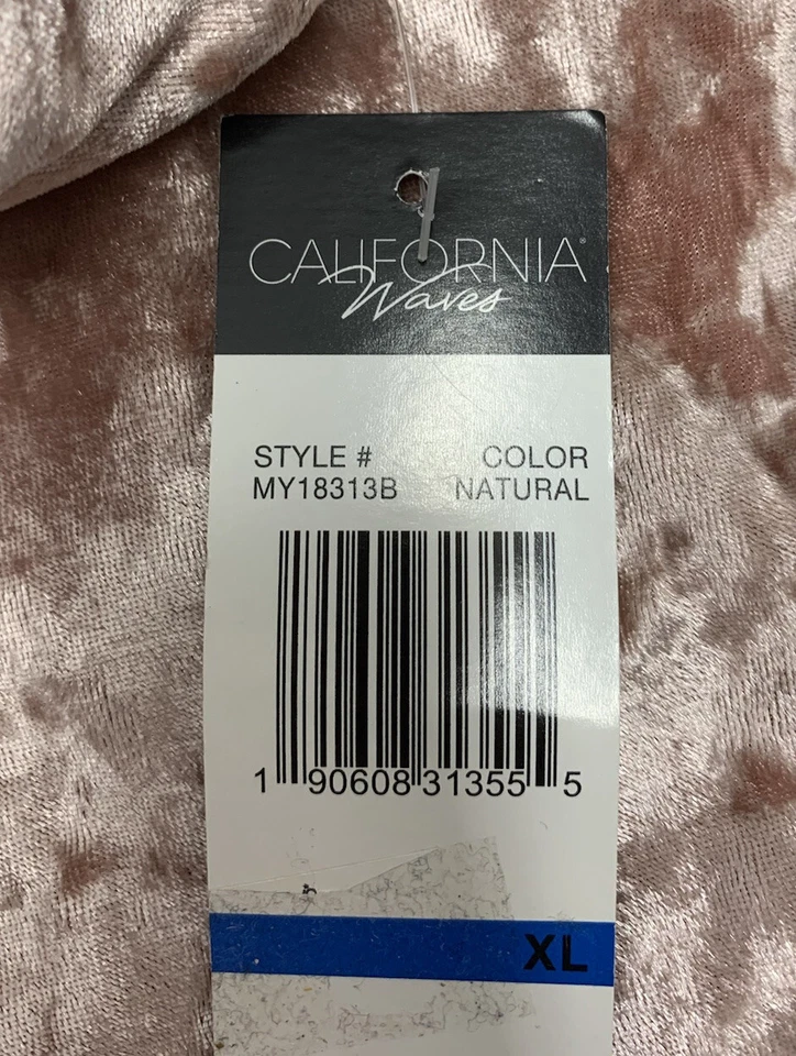 California Waves Women’s Bikini Bottom Size XL Natural - Image 4 of 4