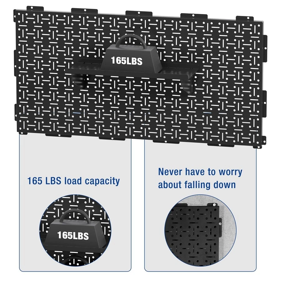 WORKPRO 3PACK Metal Pegboard Wall Organizer 16"x 32" Heavy Duty Garage Peg Board - Image 3 of 4