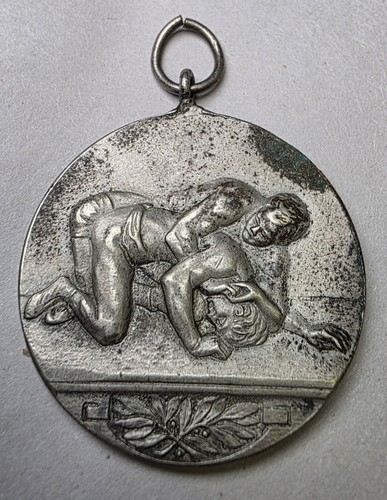 3 Wrestling and Related Medallions Medals Haslach 1919 NATL WETTSTR.FRBG - Picture 6 of 7