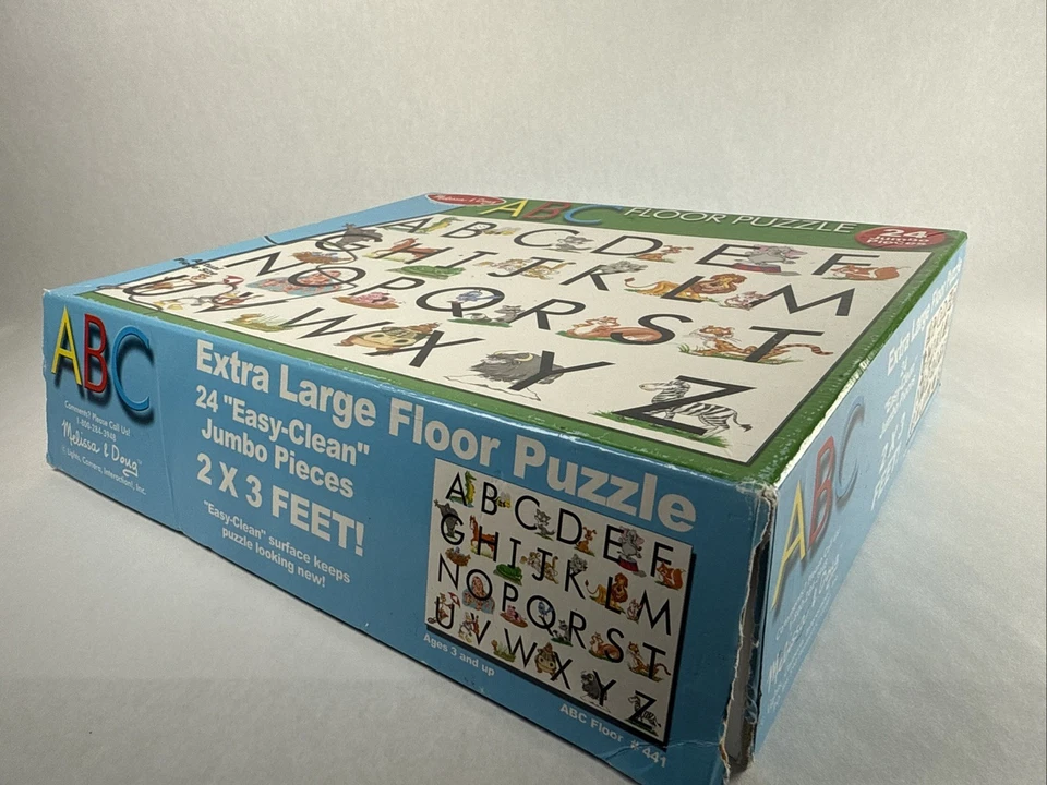 Melissa & Doug Floor Puzzle - Alphabet Letters ABCs Learning Teaching Jumbo - Image 2 of 3
