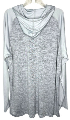 New PENNANT SPORTSWEAR 3XL SILVER HOODY HOODIE LIGHTWEIGHT SHIRT LS NWT PRIORITY