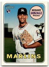 2018 Topps Heritage #698 Merandy Gonzalez Miami Marlins Rookie