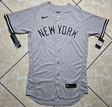 NWT Nike New York Yankees Authentic Gray On Field Vapor Elite Jersey Mens 40