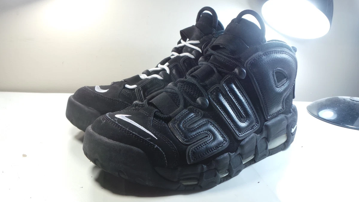 Nike Supreme x Air More Uptempo Black for Sale | Authenticity