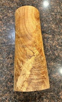 Big Leaf Maple, Heavily Figured Wood Turning Blank, Sanded, Dry -4 x9.5 x3.5 