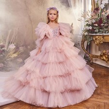 Children Performance Princess Dress Birthday Evening Gown Pageant Formal Outfit