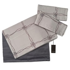 TRUSSARDI HOME COMPLETO LETTO COTONE "NET BEIGE"
