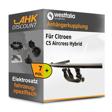 Für Citroen C5 Aircross Hybrid 20- WESTFALIA Anhängerkupplung abnehmbar + 7polig