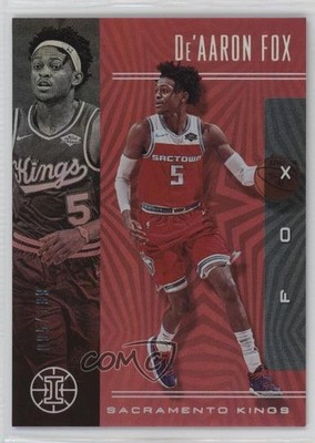 2019-20 Panini Illusions Trophy Collection Ruby /199 De'Aaron Fox #7 g8q