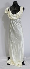 Reformation Women's On Shoulder Ronda Silk Maxi Dress AP2 Ivory Size: 6