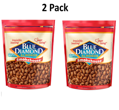 #ad Blue Diamond Almonds Gluten Free Smokehouse Flavored Snack Nuts 25 Oz 2 Pack $17.19