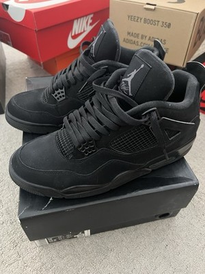 Nike Air Jordan 4 Retro Black Cat 2020 Graphite, Size US 12 w box