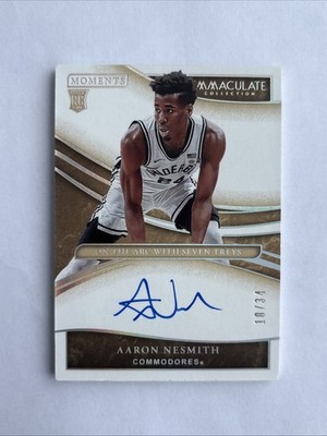 2020 Panini Immaculate Collegiate Moments /34 Aaron Nesmith #IM-AN Rookie Auto