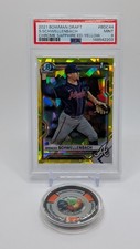 2021 Bowman Draft Chrome Sapphire Yellow 06/99 Spencer Schwellenbach PSA 9 MINT