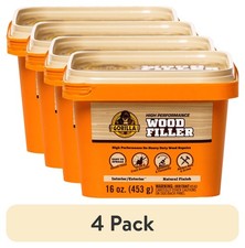 Gorilla All Purpose Wood Filler 16 oz Natural Finish Water Resistant 4 Pack
