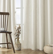 Linen Curtains / Drapes - Ivory - 52 x 120 - 2 Panels