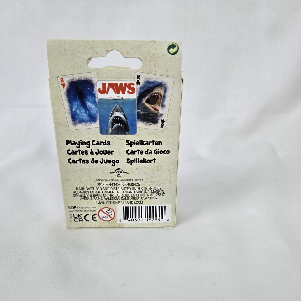 JAWS Movie Themed Playing Cards Poker 52 Card Deck Universal