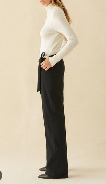 Women Ba&sh Trousers Black Polyester 40 / L / 48