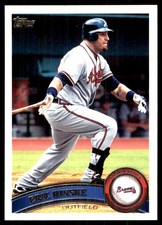 Eric Hinske 2011 Topps #482 Atlanta Braves MLB READ FREE SHIPPING AutographDen