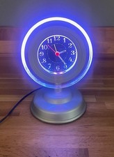 Retro Steepletone SNC101M Colour‑Changing Neon Table Clock with Alarm